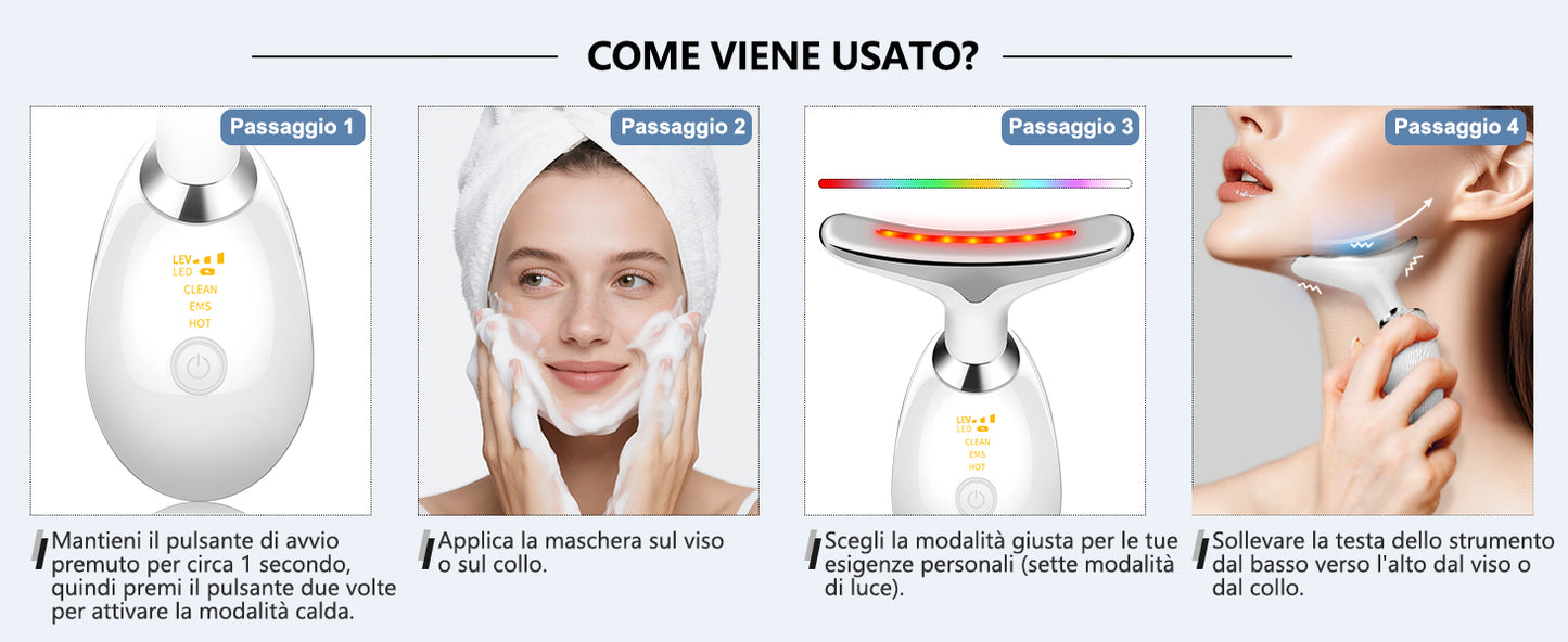 Massaggiatore Viso, Modalità Dispositivo di Bellezza
